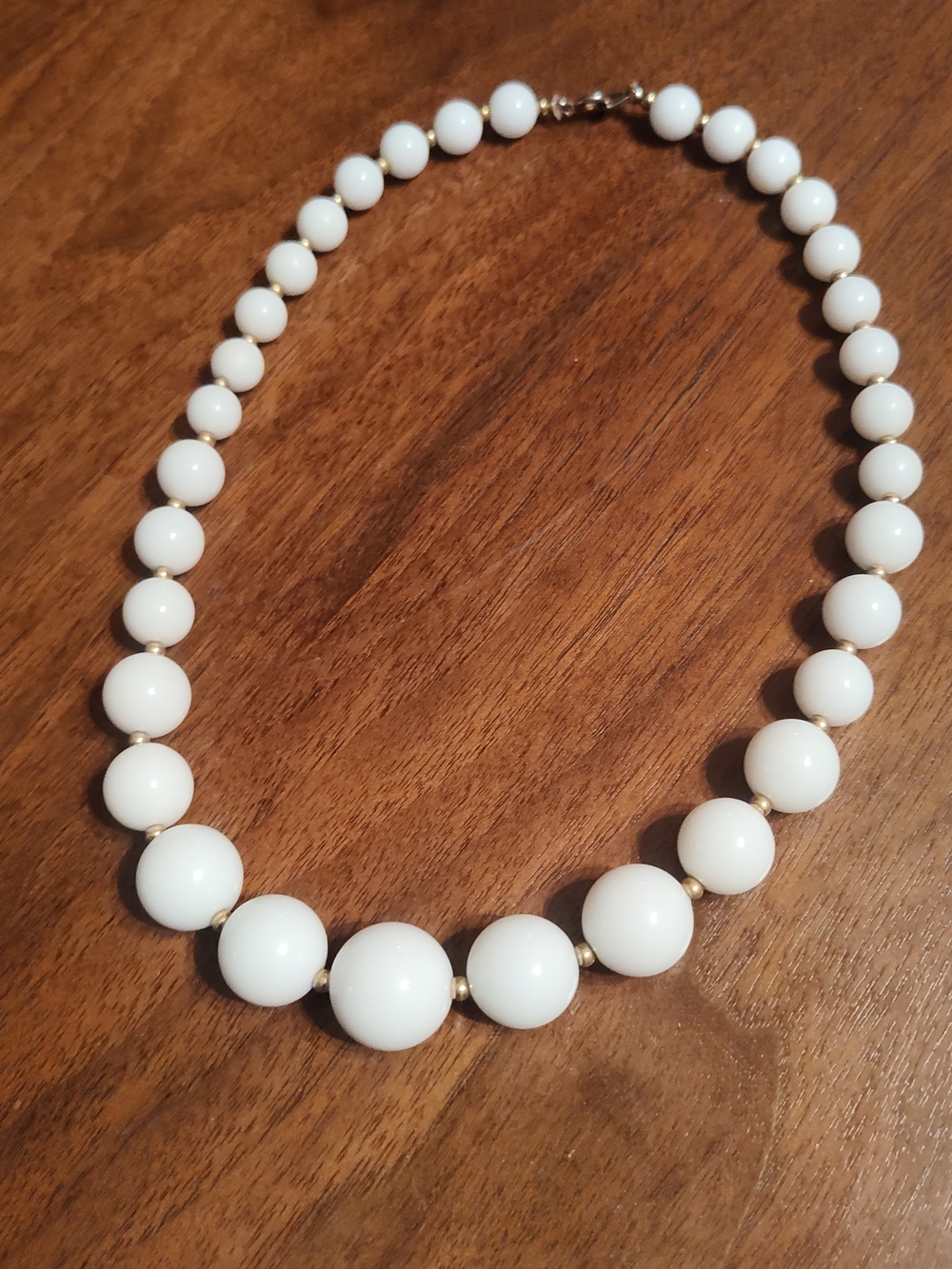 Classic White Bead Necklace - Women Jewelry